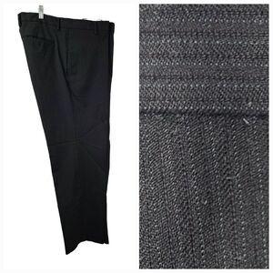Dockers 38x30 Black Pinstriped Straight Fit Signature Dress Pants Woven Trousers